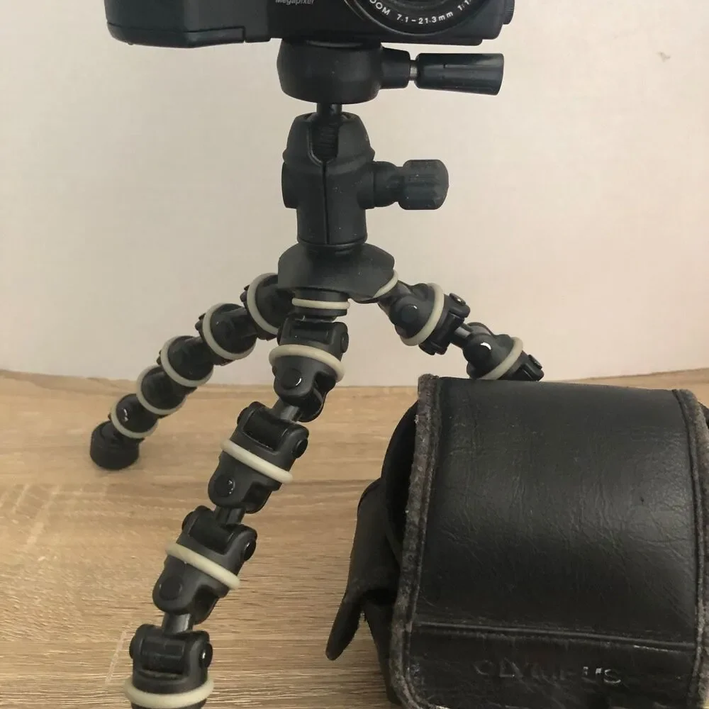 Olympus Camedia C-3040 Zoom Digital Camera 3.3 MP With Stand Case Remote Tested